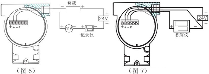 高溫型靶式流量計(jì)接線圖