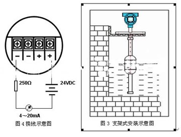 鹽酸浮球液位計(jì)接線圖